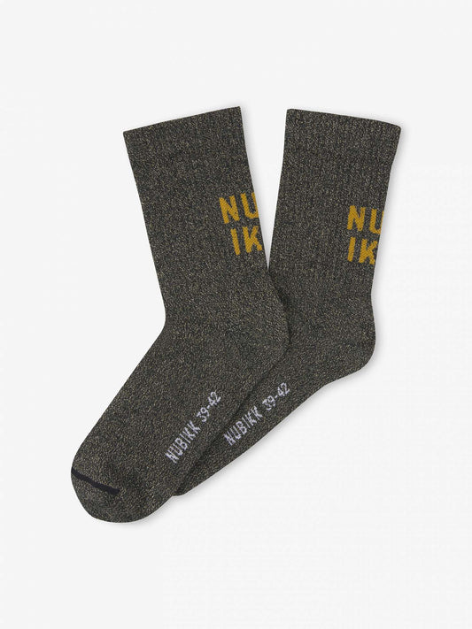 NOVA SOCKS BLACK GLITTER